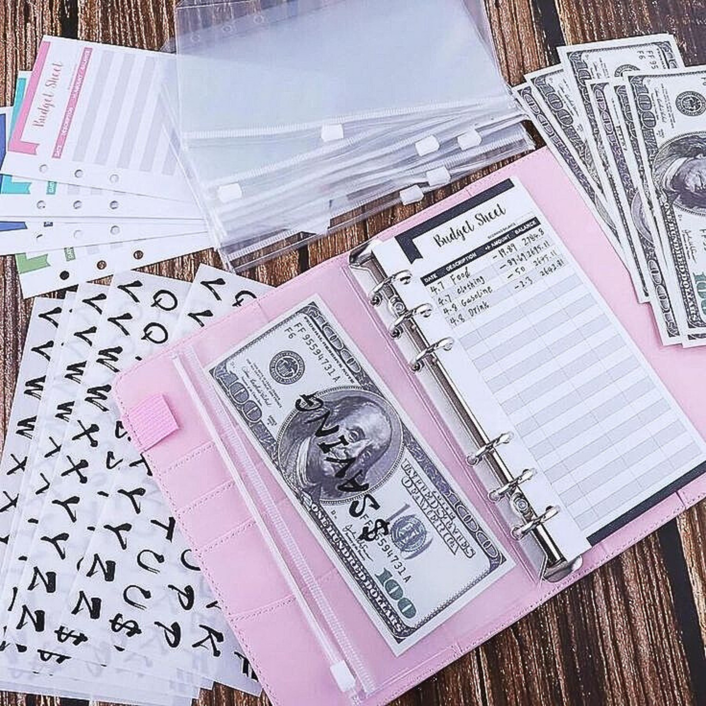 Money Saver Ring Binder Notebook