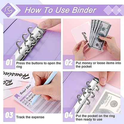 Money Saver Ring Binder Notebook